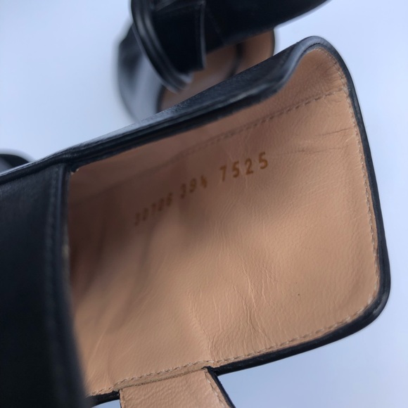 Gianvito Rossi Leather Wedge Sandals - Picture 7 of 8